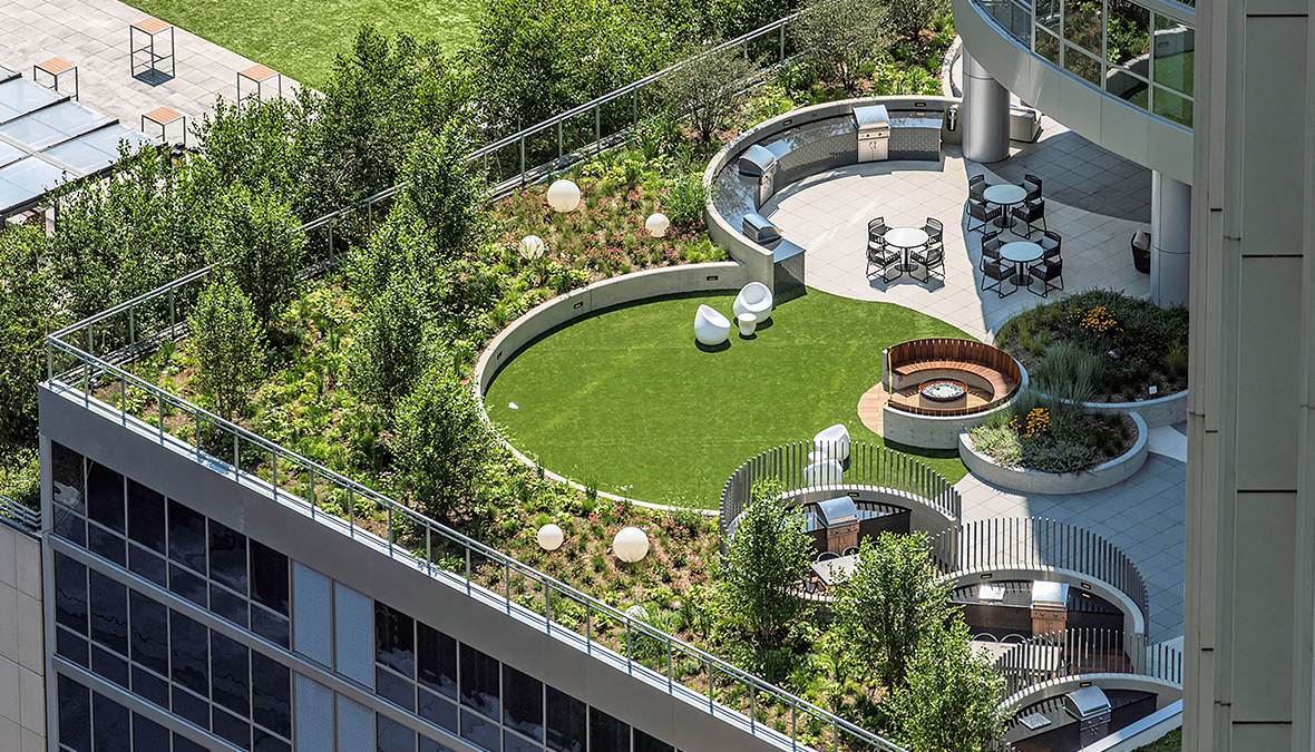 Amenity Spaces Landscape Design | 465 North Park